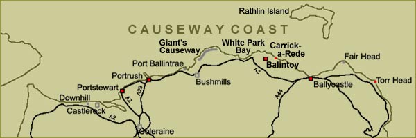 Causeway Coast Image Map
Click on Red Hotspots
for Appropriate Slide Sets.